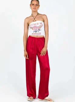 Princess Polly Nixie Pants  Red New