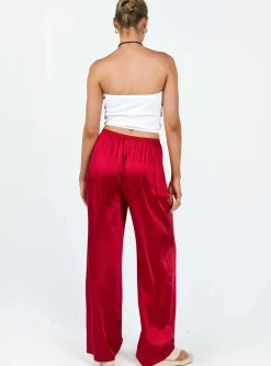 Princess Polly Nixie Pants  Red New