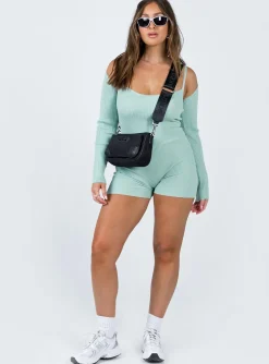 Princess Polly Noelene Bolero Knit Romper  Blue Sale
