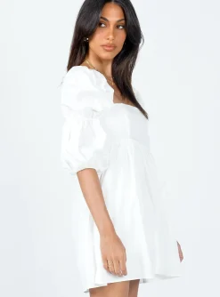 Princess Polly Noha Mini Dress  White Cheap