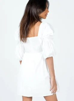 Princess Polly Noha Mini Dress  White Cheap