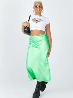 Princess Polly Nola Midi Skirt Green Fashion