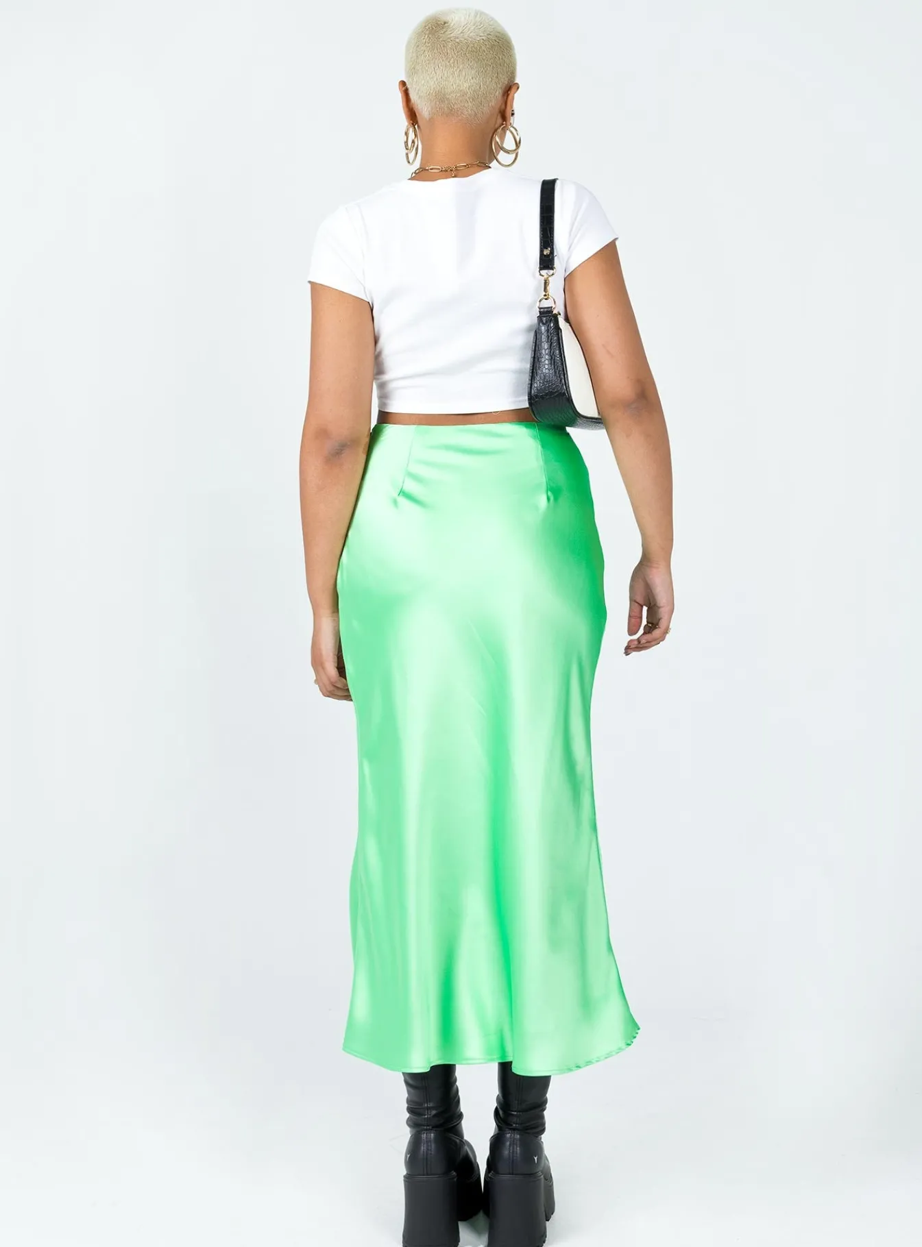 Princess Polly Nola Midi Skirt Green Fashion