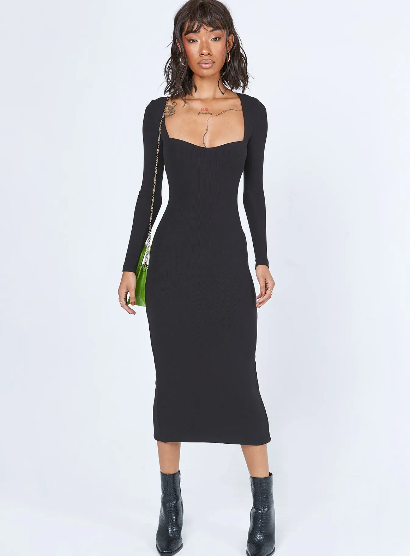 Princess Polly Nolan Midi Dress Black Best Sale
