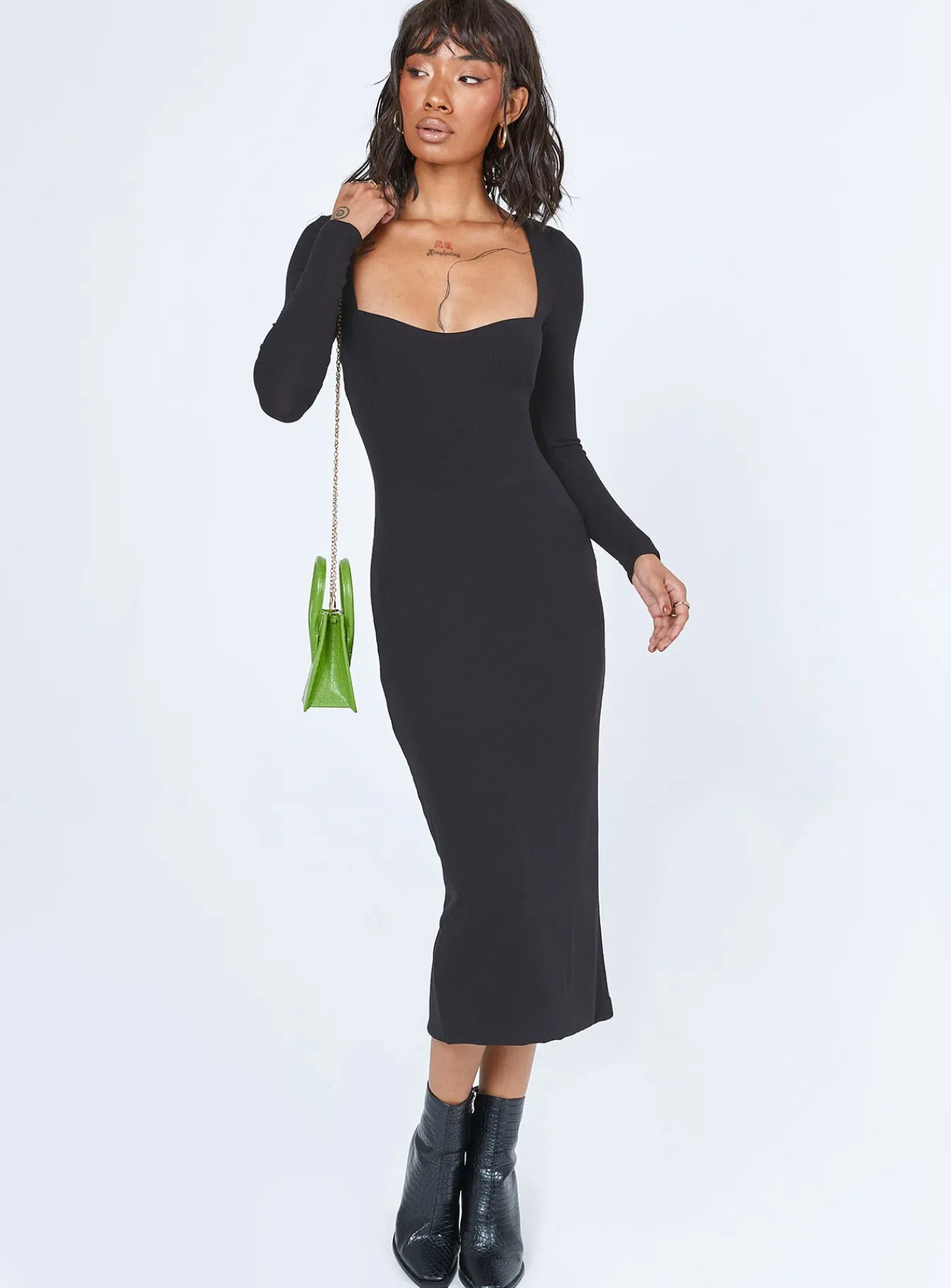 Princess Polly Nolan Midi Dress Black Best Sale