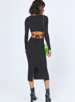 Princess Polly Nolan Midi Dress Black Best Sale