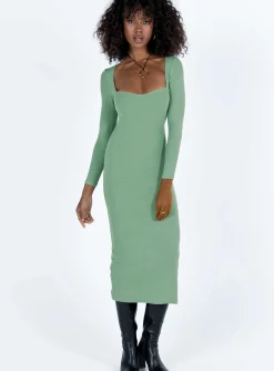 Princess Polly Nolan Midi Dress  Green Sale