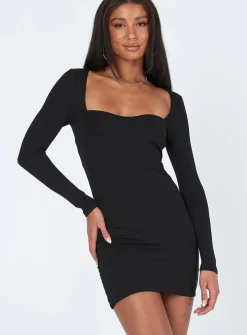 Princess Polly Nolan Mini Dress  Black Fashion