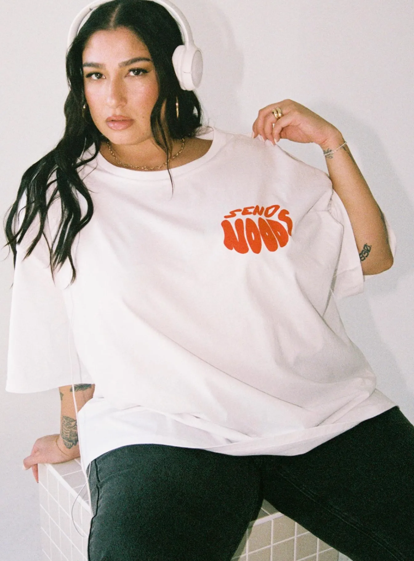 Princess Polly Noods Oversized Teecurve White Cheap