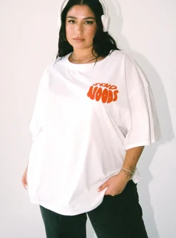Princess Polly Noods Oversized Teecurve White Cheap