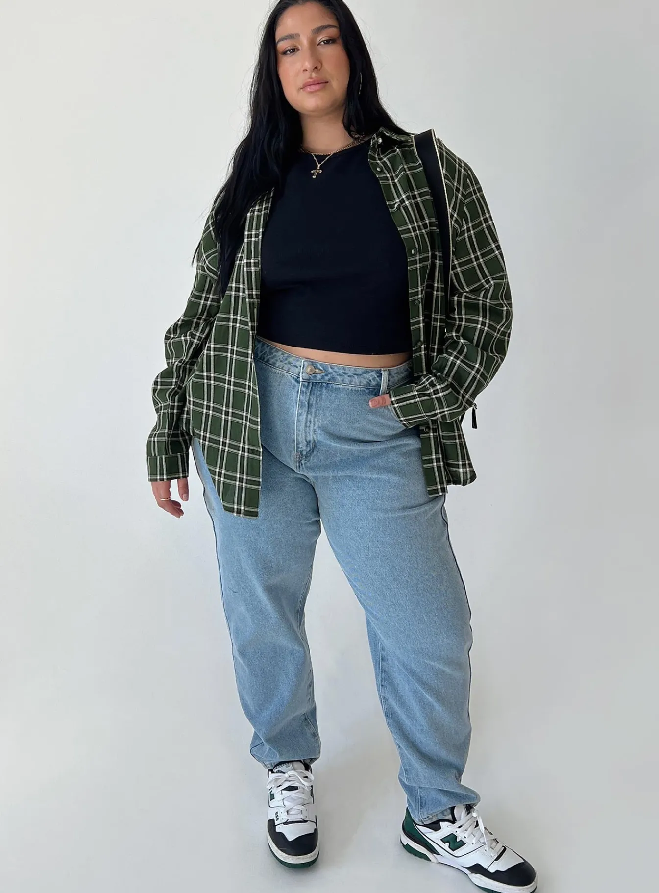 Princess Polly Nora Shirt Forestcurve Green Fashion