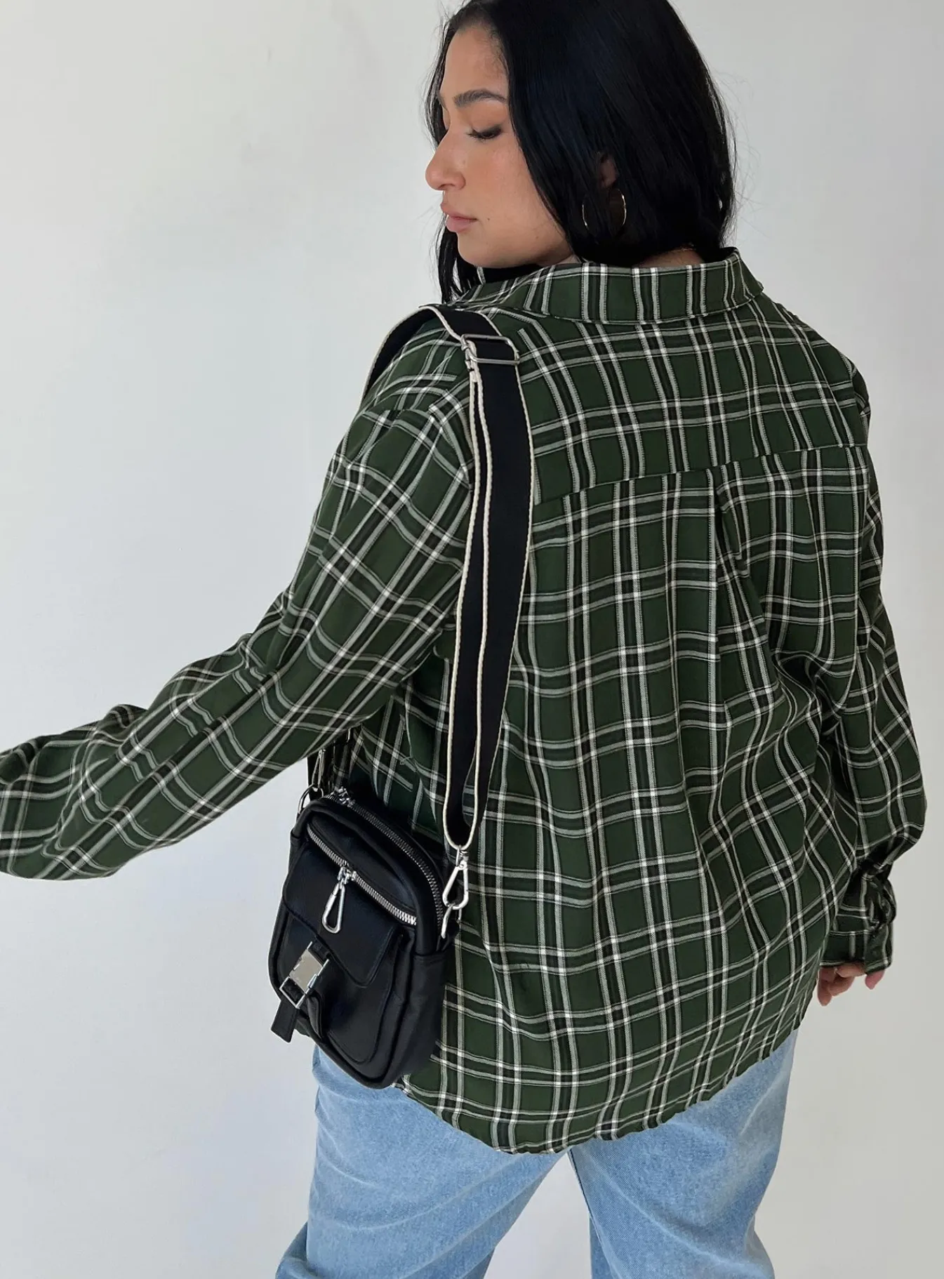 Princess Polly Nora Shirt Forestcurve Green Fashion