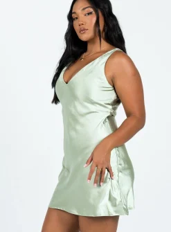 Princess Polly Norma Mini Dress Green Best Sale