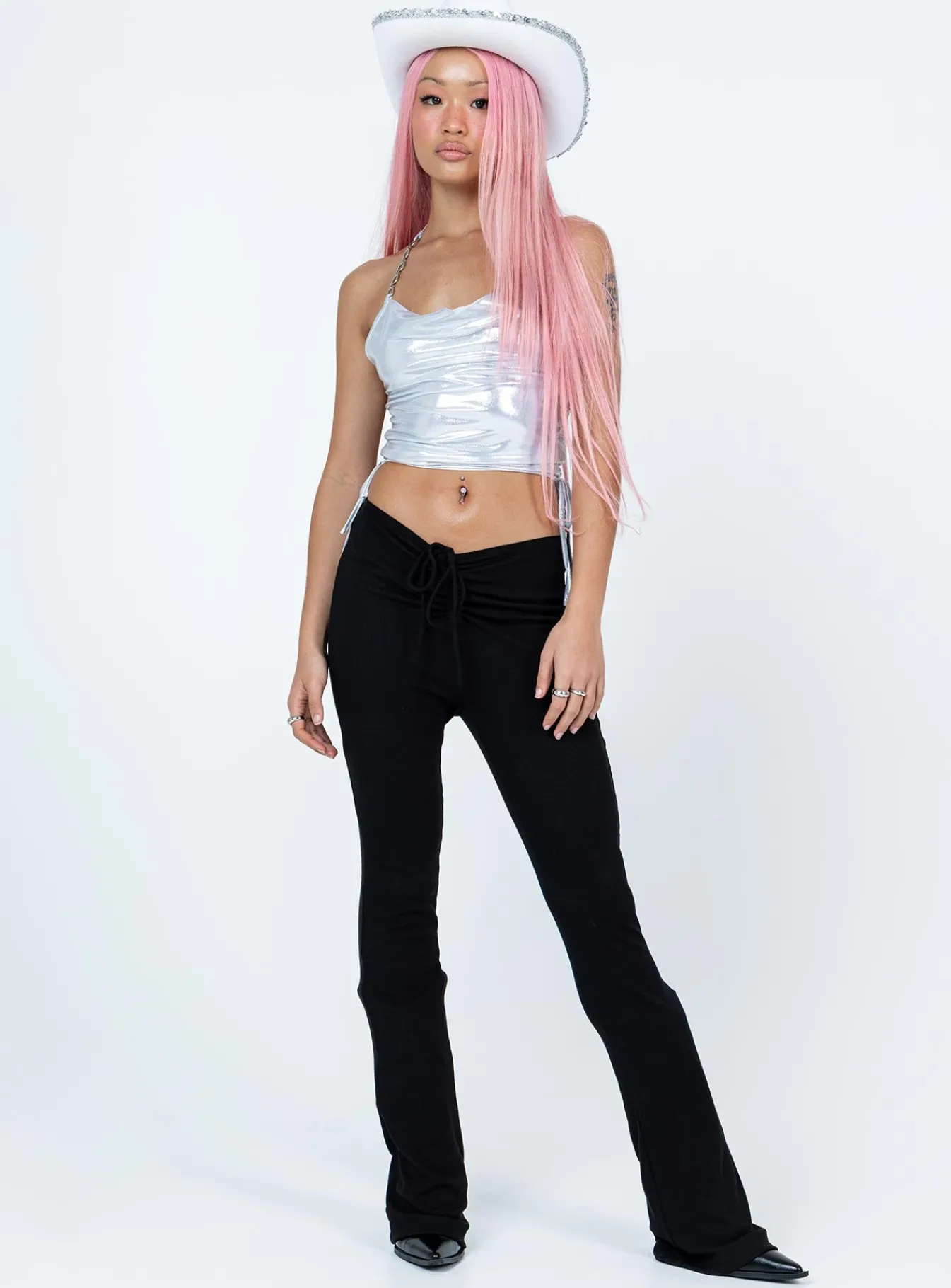 Princess Polly Norman Top Silver Sale