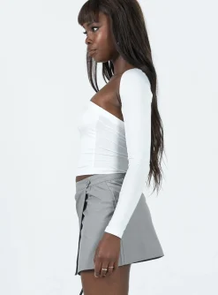 Princess Polly Not Going Home Mini Skirt Grey Best Sale