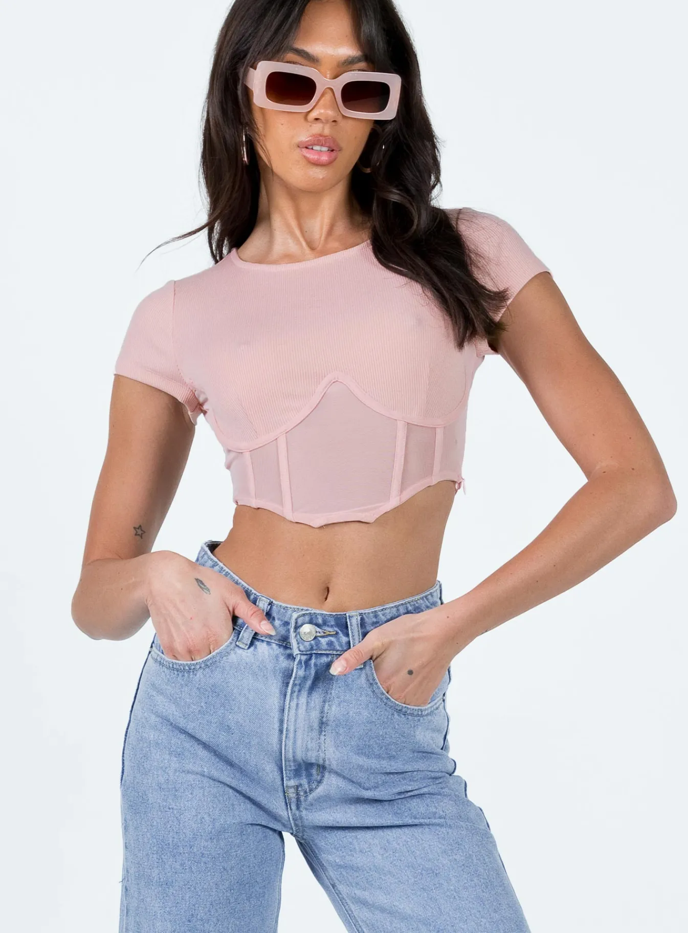 Princess Polly Not Your Baby Corset Pink Best