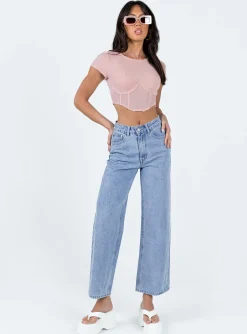 Princess Polly Not Your Baby Corset Pink Best