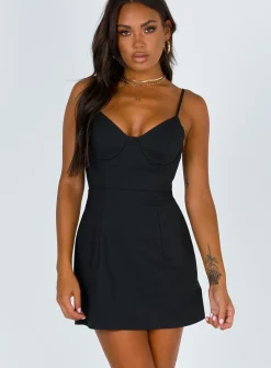 Princess Polly Novella Mini Dress  Black Online
