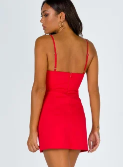 Princess Polly Novella Mini Dress  Red Online