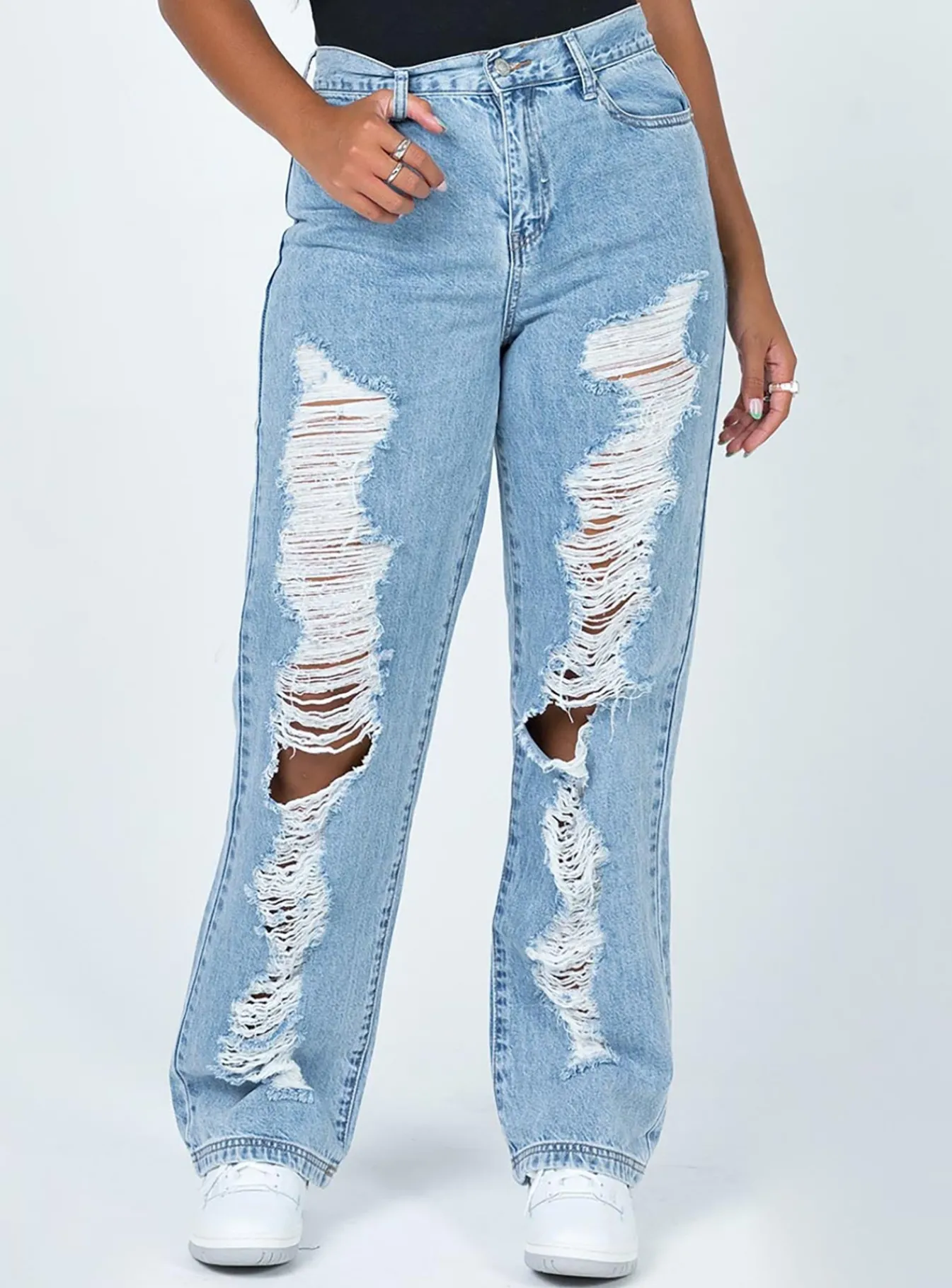 Princess Polly Nugal Rippedjeans Denim Online