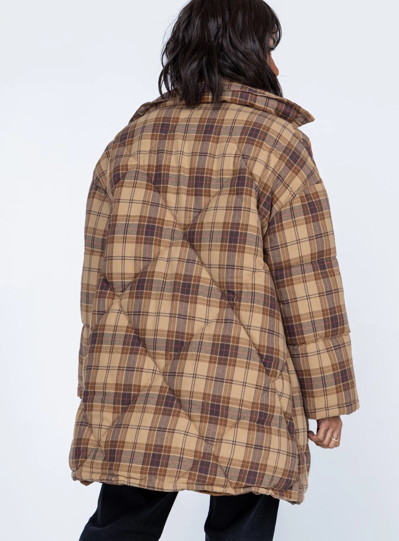 Princess Polly Nyomi Coat Brown New