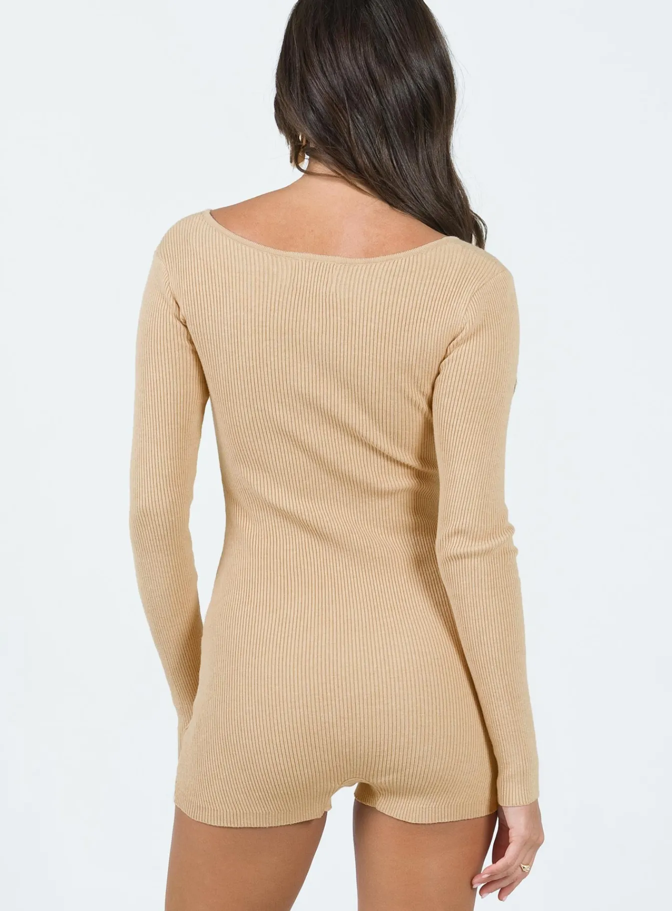 Princess Polly Odie Romper Beige Sale