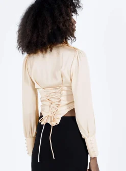 Princess Polly Ogrady Shirt Champagne   Chapagne Best