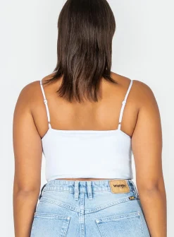 Princess Polly Old School Love Crop Top  Blue Cheap