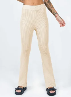 Princess Polly Olessia Pants  Cream Fashion