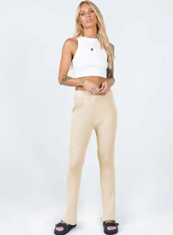 Princess Polly Olessia Pants  Cream Fashion