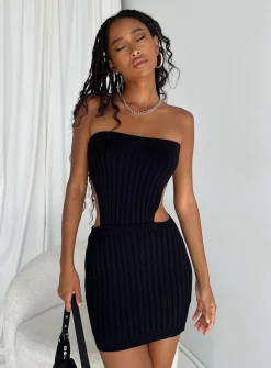 Princess Polly Olia Mini Dress  Black Shop