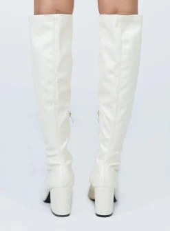 Princess Polly Olsen Boots White Shop