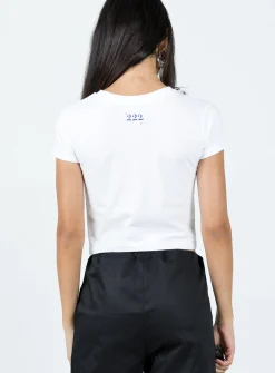 Princess Polly Organic Angels 222 Tee  Ivory Best Sale