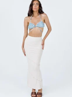 Princess Polly Oscar Maxi Skirt Beige Flash Sale