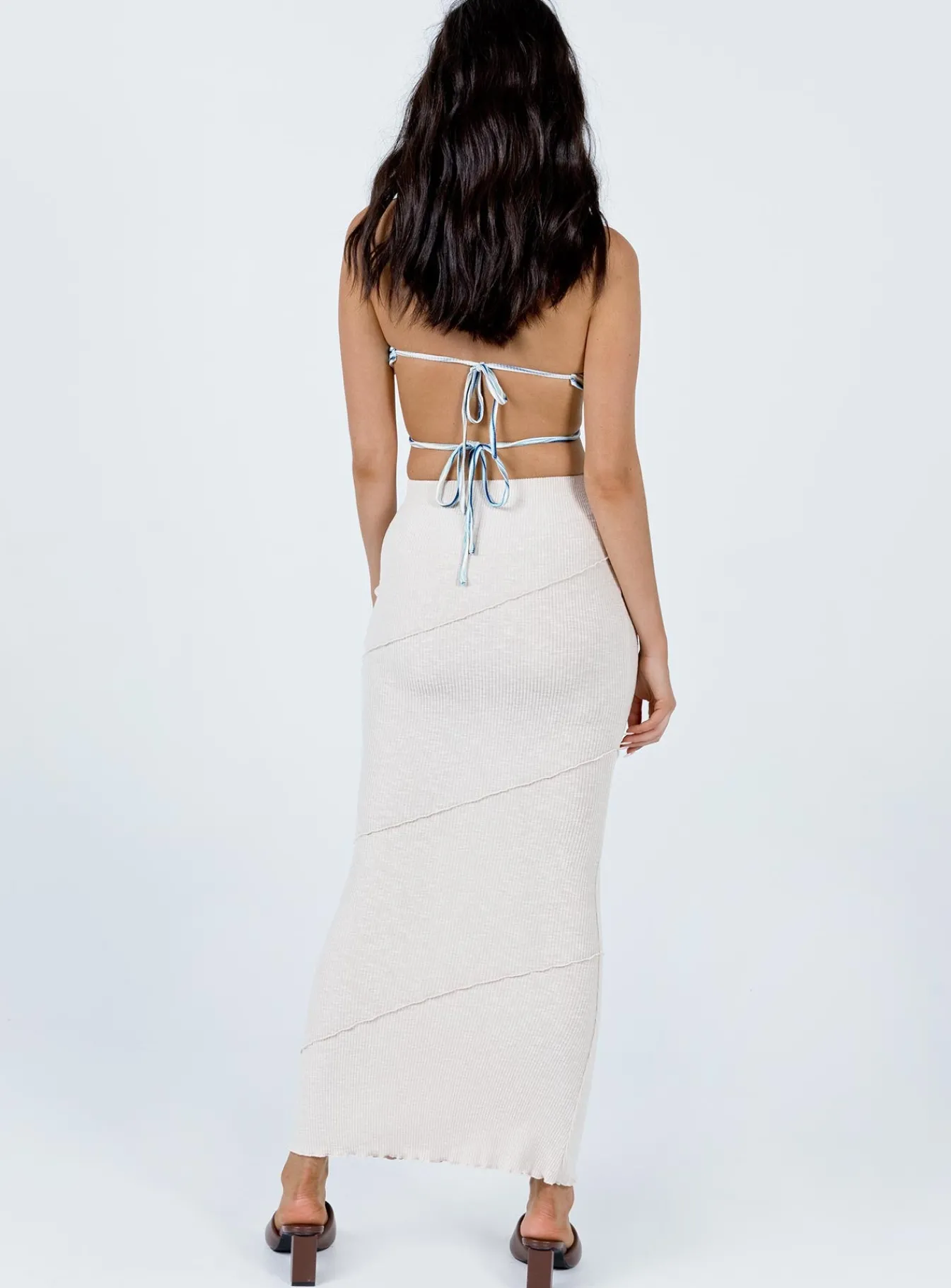 Princess Polly Oscar Maxi Skirt Beige Flash Sale