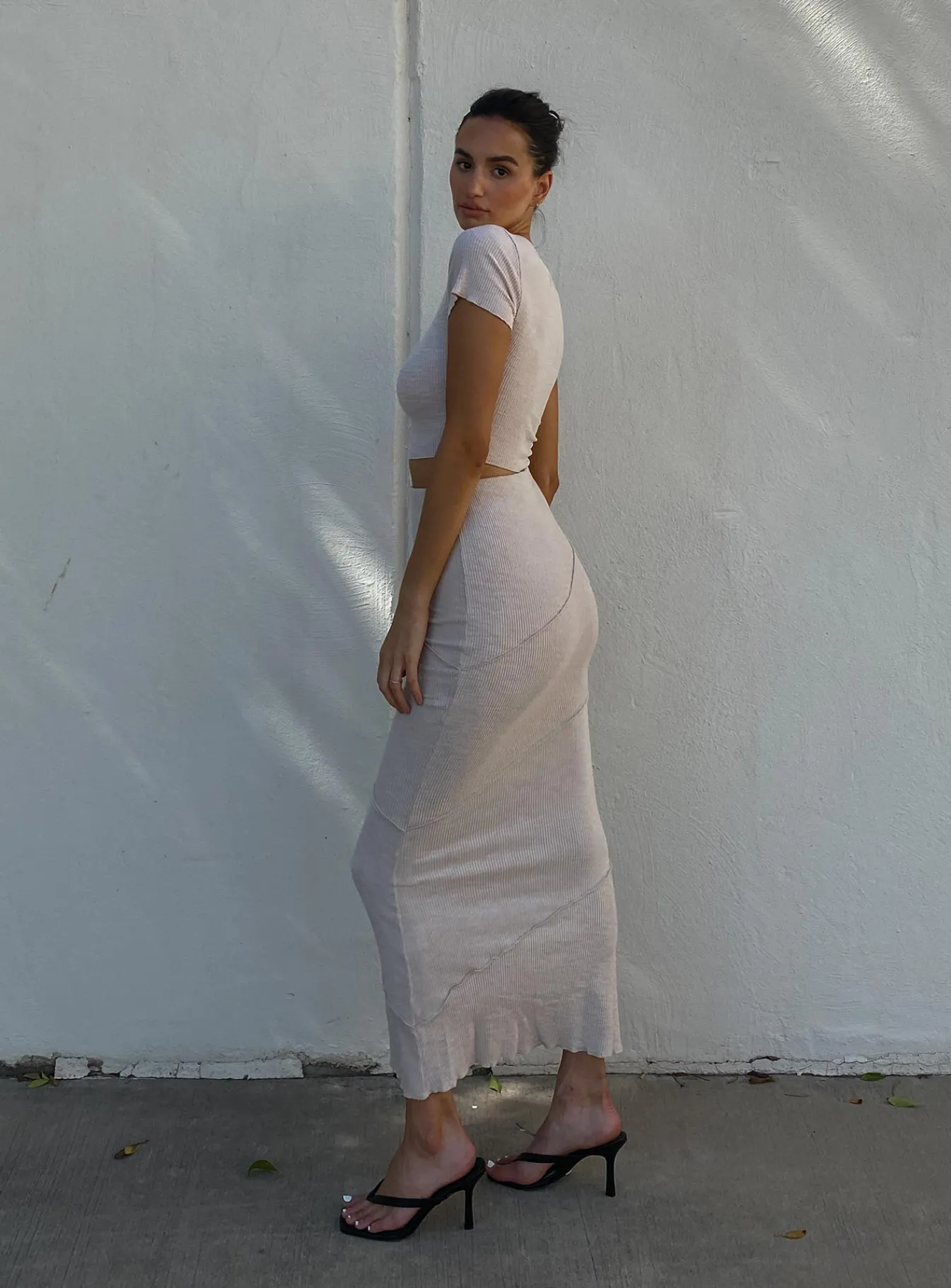 Princess Polly Oscar Maxi Skirt Beige Flash Sale