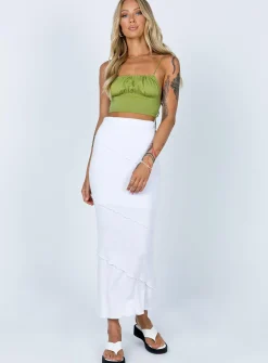 Princess Polly Oscar Maxi Skirt  White Best Sale