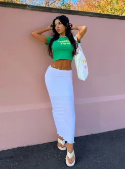 Princess Polly Oscar Maxi Skirt White Best Sale