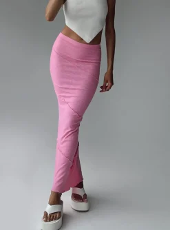 Princess Polly Oscar Maxi Skirt  Hot Pink Best Sale