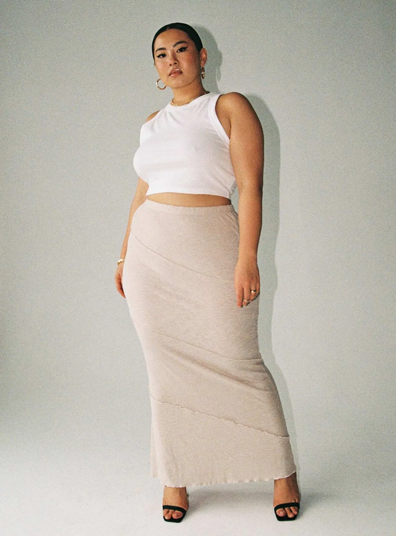 Princess Polly Oscar Maxi Skirtcurve Beige Best