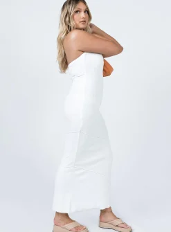 Princess Polly Oscar Midi Dress  White Sale
