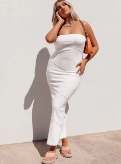 Princess Polly Oscar Midi Dress  White Sale