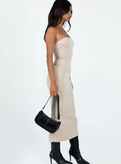 Princess Polly Oscar Midi Dress  Beige Best