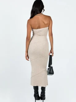 Princess Polly Oscar Midi Dress  Beige Best