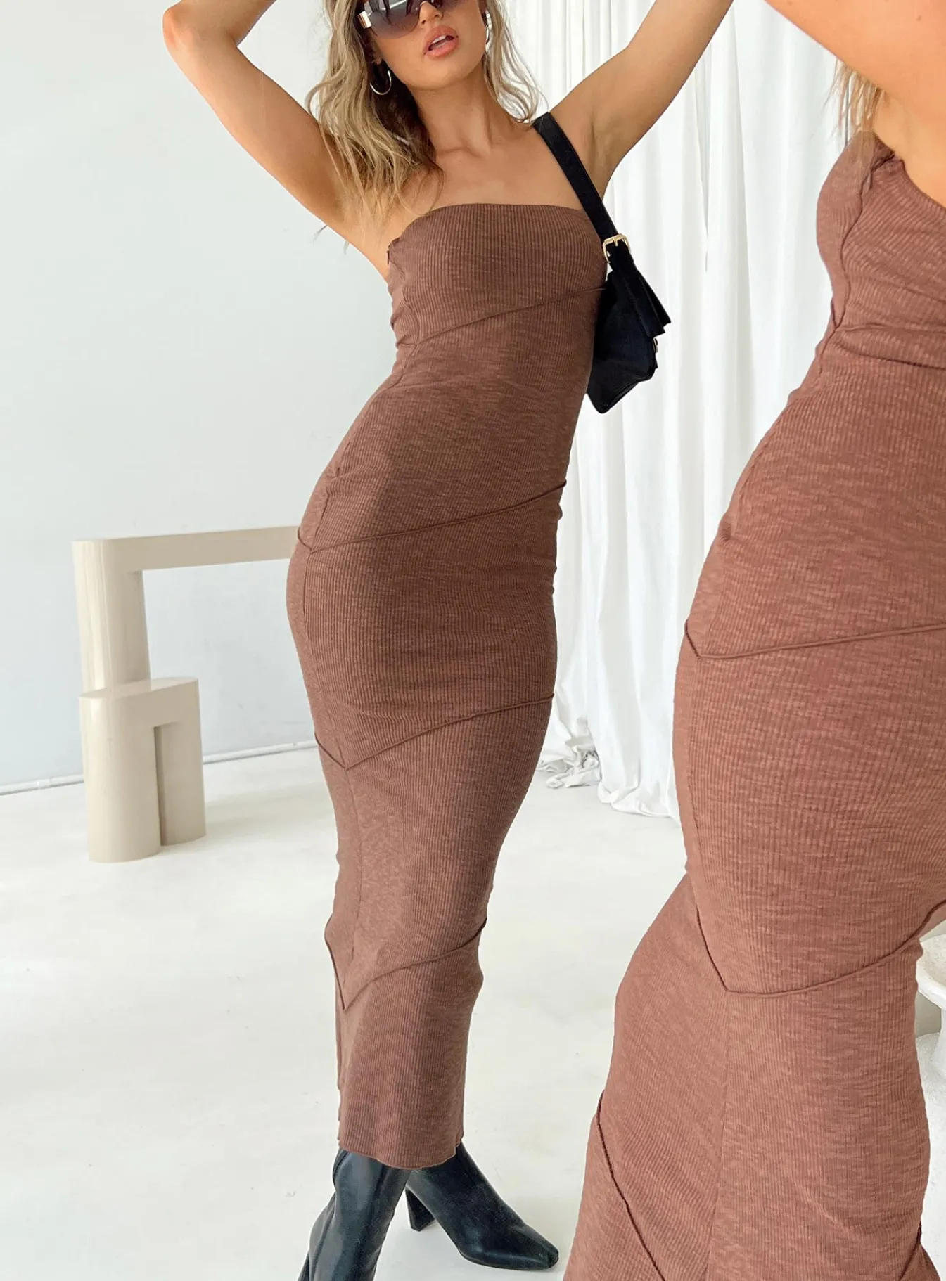 Princess Polly Oscar Midi Dress Brown Store