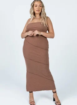 Princess Polly Oscar Midi Dress  Brown Store