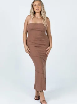 Princess Polly Oscar Midi Dress Brown Store