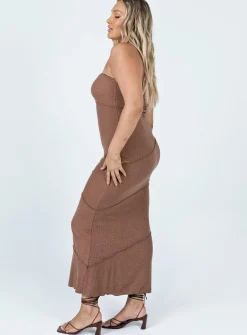 Princess Polly Oscar Midi Dress Brown Store