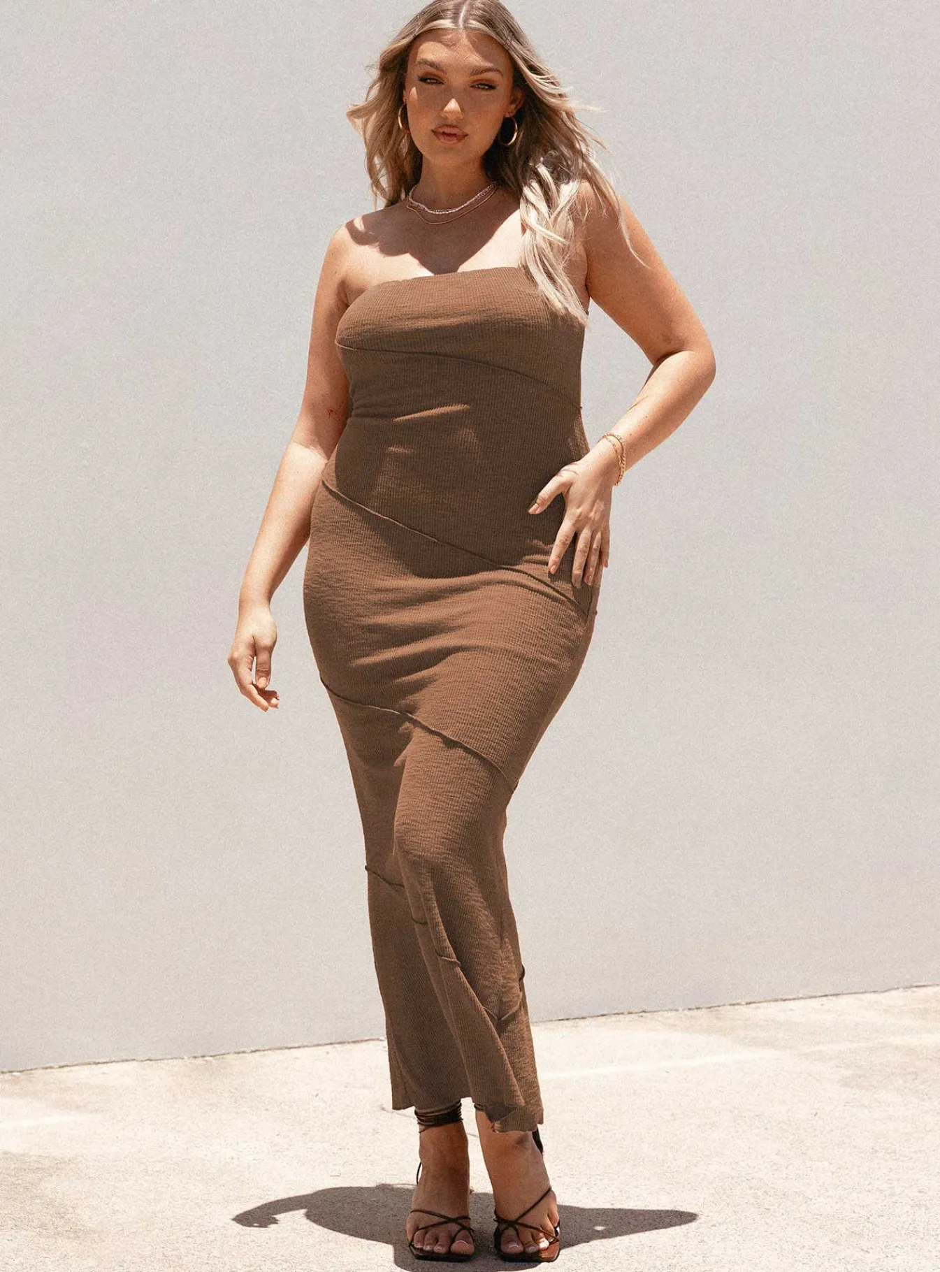 Princess Polly Oscar Midi Dress Brown Store