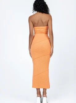 Princess Polly Oscar Midi Dress Orange Flash Sale